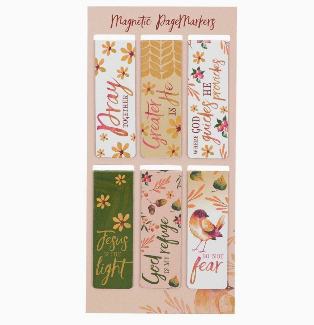 Autumn Faith Magnetic Bookmark Set