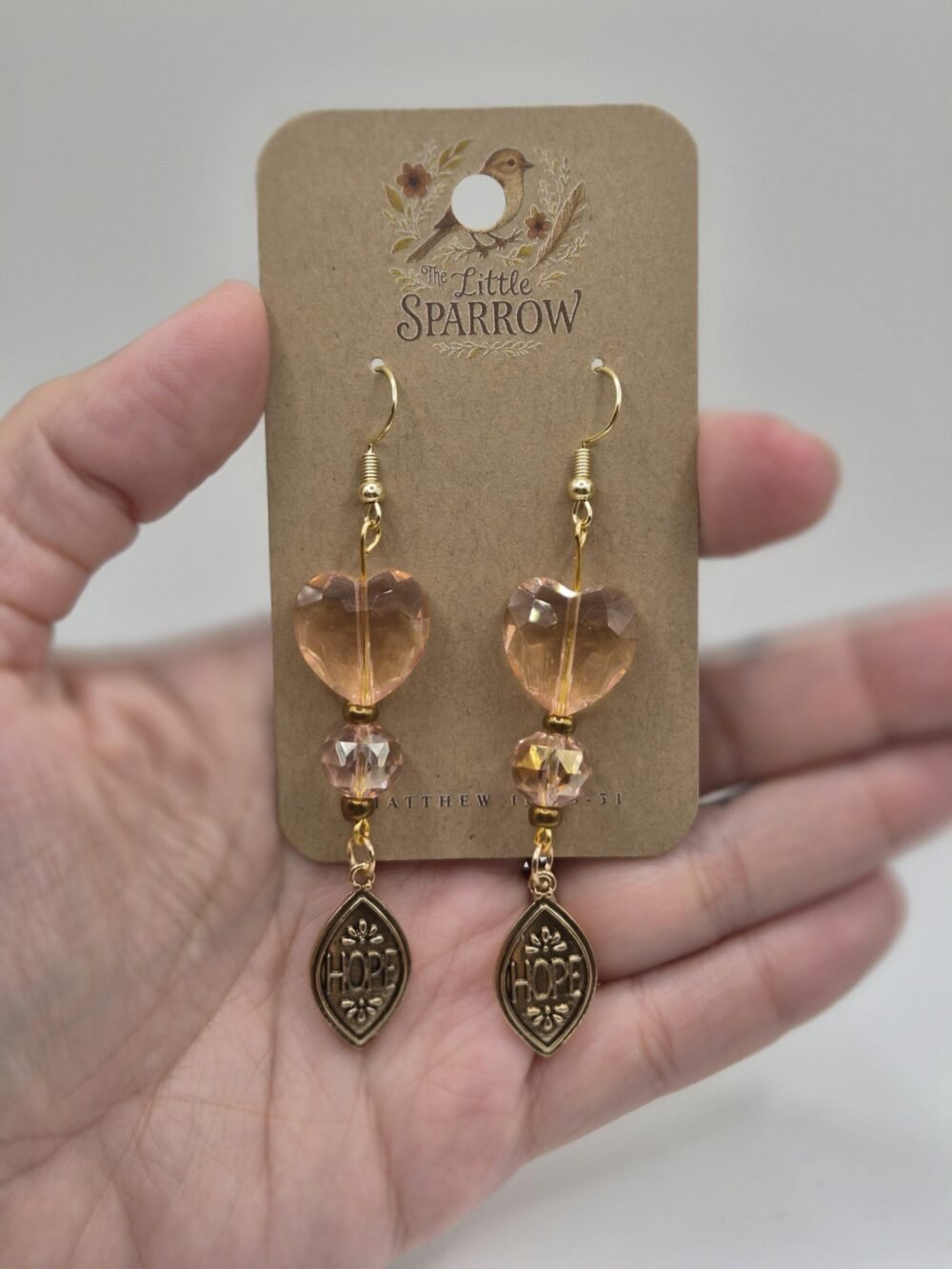 Rose Heart Hope Earrings