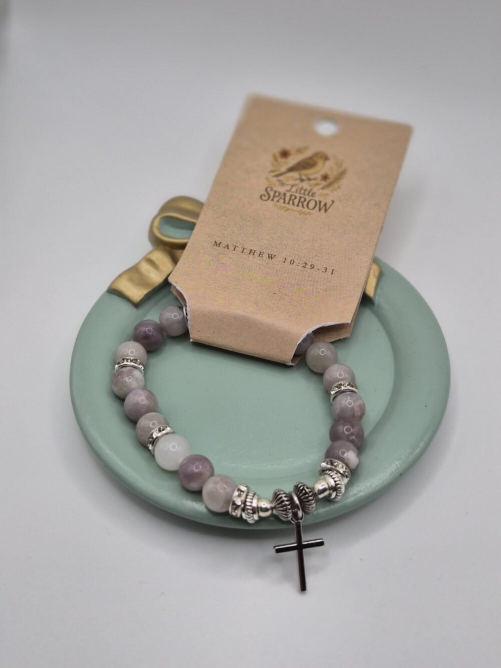 Purple Dawn Cross Bracelet